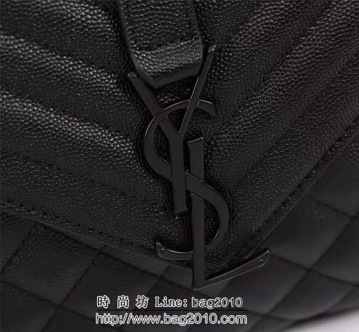 YSL聖羅蘭 爆款 魚子醬紋牛皮鏈條單肩斜挎包 26808-1 YAS1528
